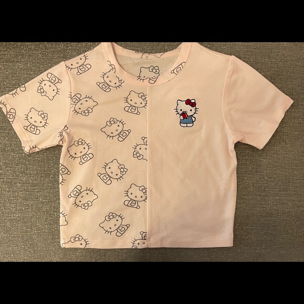 Hello Kitty pink crop top